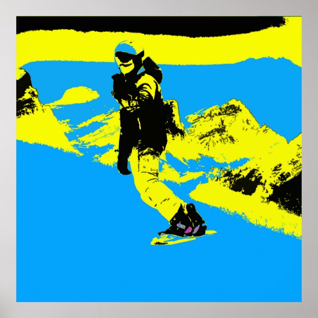Mountain Boarding - Snowboarder   Poster (Front)