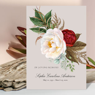 Mountain Bouquet Celebration of Life Program