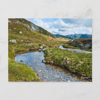 Mountain brook photo postcard. Norway Postcard