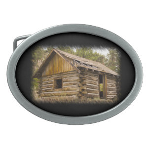 Mountain Cabin 2 Belt Buckle