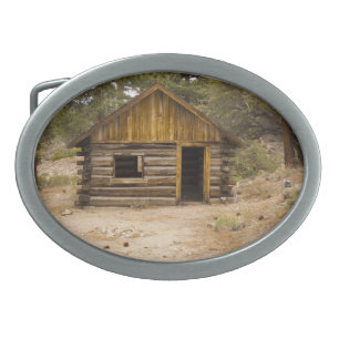 Mountain Cabin Belt Buckle