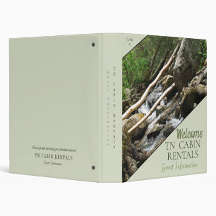 Mountain Cabin Guest Informmation Binder