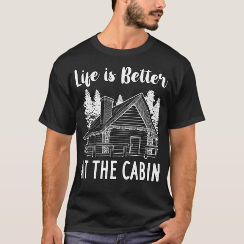 Mountain Cabin House Gift Owner Tent T_Shirt