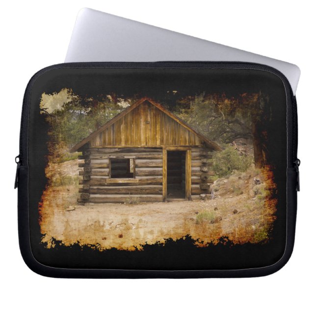 Mountain Cabin Laptop Bag (Front)