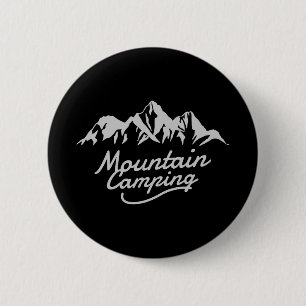 Mountain Camping Button