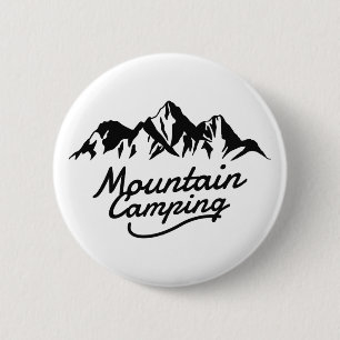 Mountain Camping Button
