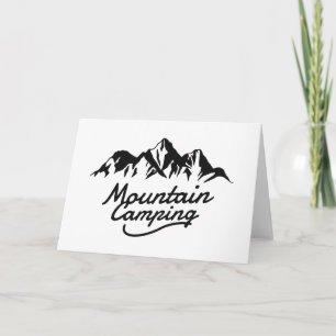 Mountain Camping Card