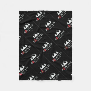 mountain camping fleece blanket
