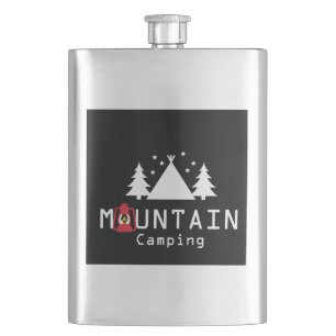 mountain camping hip flask