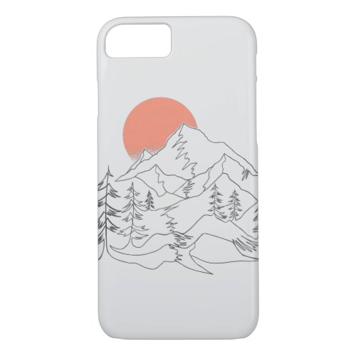 Mountain Camping iPhone Case