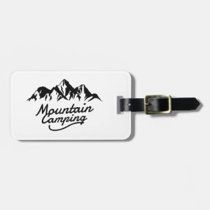 Mountain Camping Luggage Tag