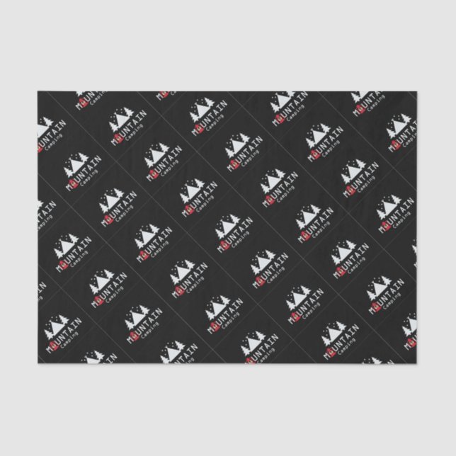 mountain camping tissue paper (Front)