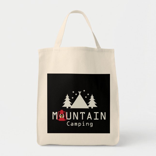 mountain camping tote bag (Front)