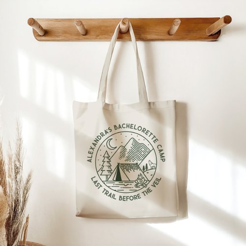 Mountain Camping Weekend Bachelorette Party  Tote Bag