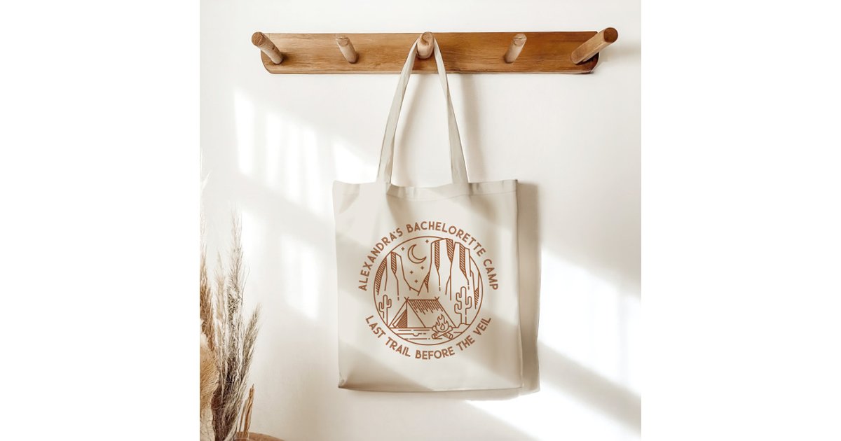 Mountain Camping Weekend Bachelorette Party Tote Bag | Zazzle