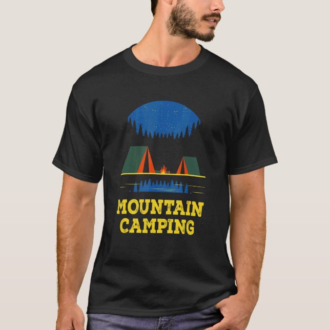 Mountain Camping Wildlife Hiking Outdoor Hiker Cam T-Shirt (Front)