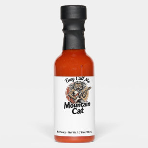 Mountain Cat Vintage Engraving Rock Graphic Tee_1 Hot Sauces
