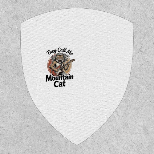 Mountain Cat Vintage Engraving Rock Graphic Tee_1 Patch