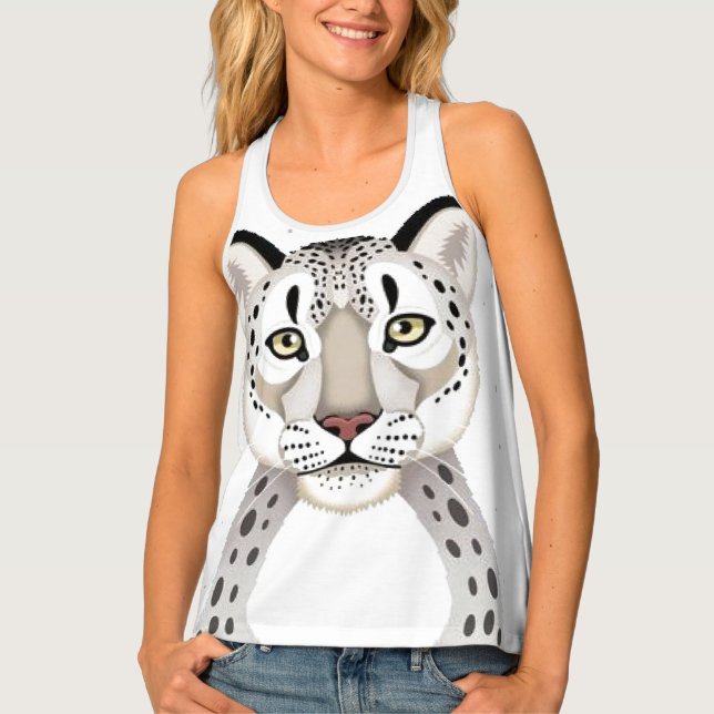 mountain cat Women's Tank Top (Front)