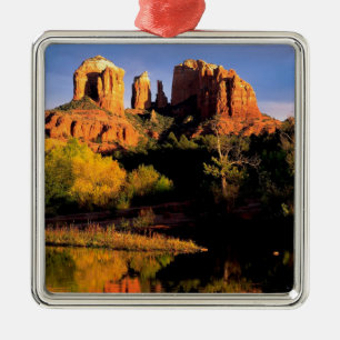 Mountain Cathedral Rock Sedona Arizona Metal Ornament