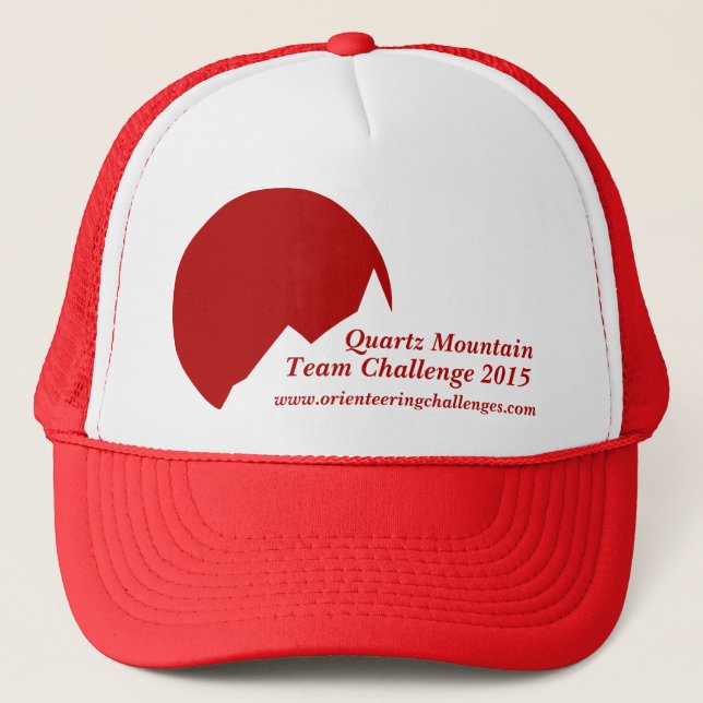 Mountain challenge logo red promotion cap (Front)