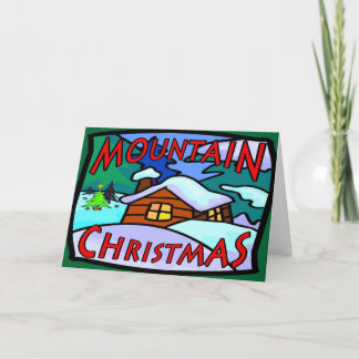 Mountain Christmas Holiday Card
