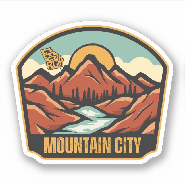 Mountain City, Georgia Sticker (Front)