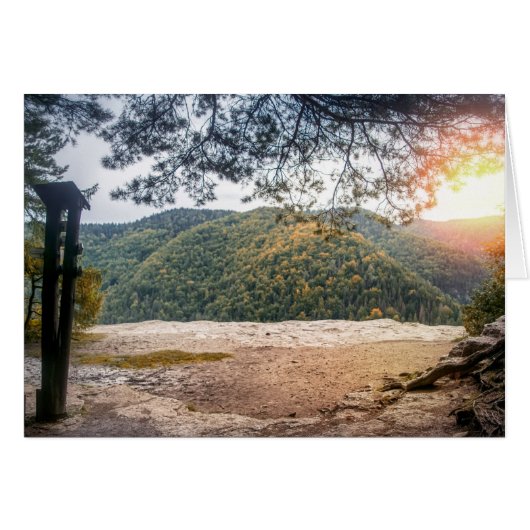 Mountain cliff view cards (Front Horizontal)