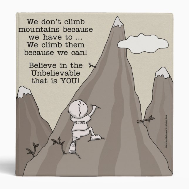 Mountain Climber 3 Ring Binder (Front)
