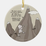 Mountain Climber Ceramic Ornament