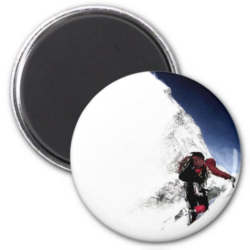 Mountain Climber Extreme Sports Magnet