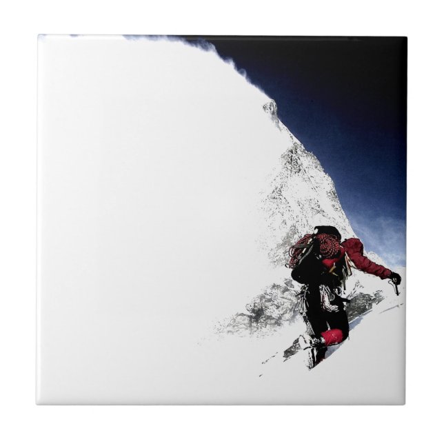 Mountain Climber Extreme Sports Tile (Front)
