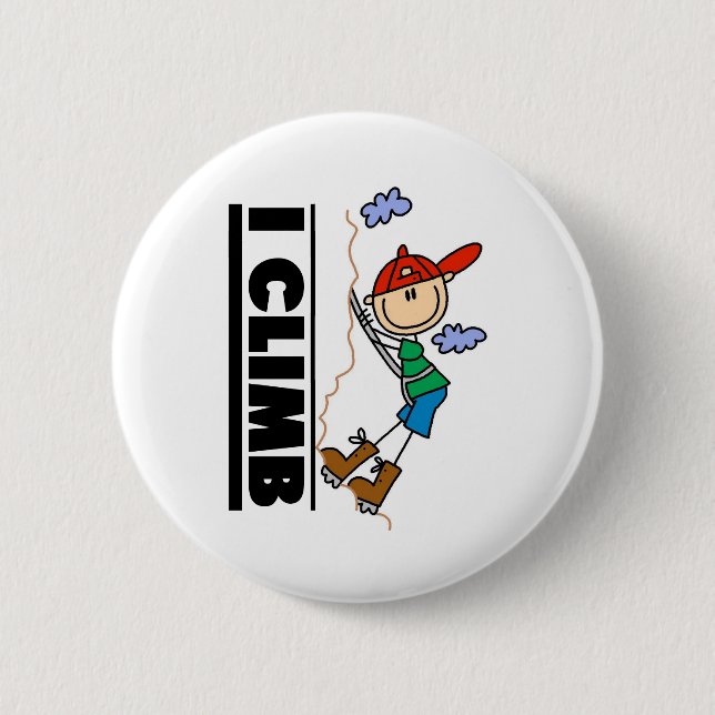 Mountain Climber I Climb  Button (Front)