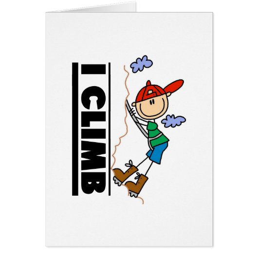 Mountain Climber I Climb Cards (Front)