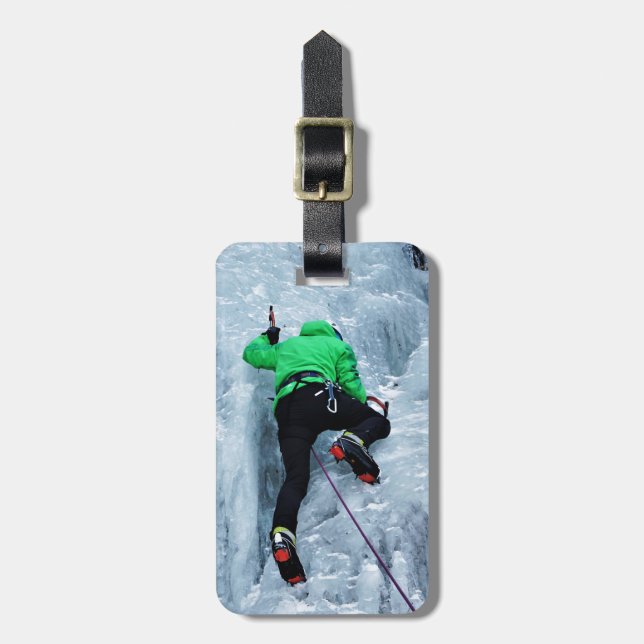 Mountain Climber Luggage Tag (Front Vertical)