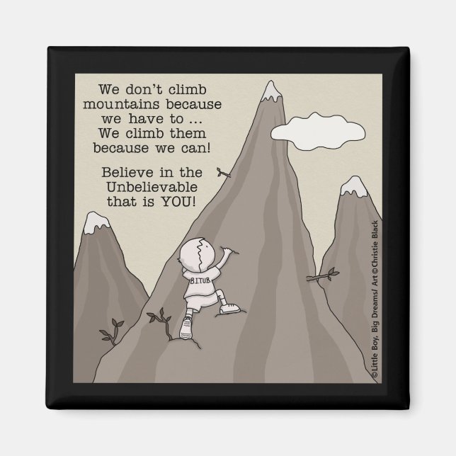 Mountain Climber Magnet (Front)