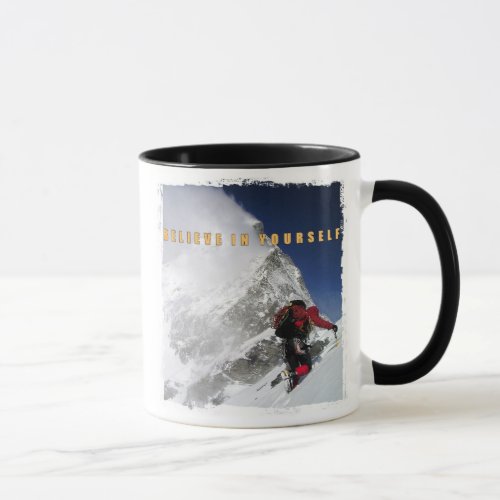 mountain climber motivation inspiration quote mug