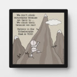 Mountain Climber Plaque