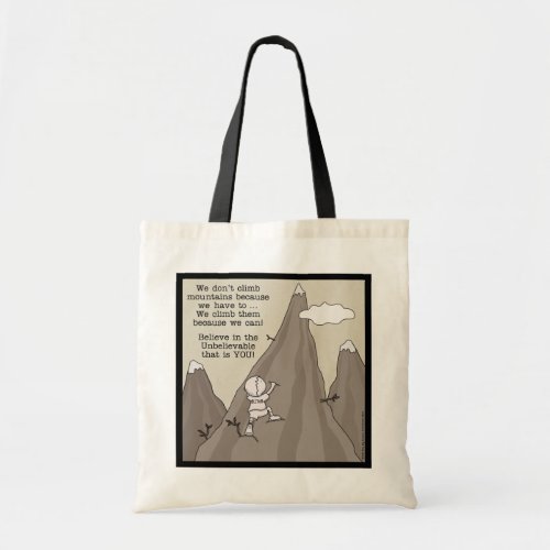 Mountain Climber Tote Bag