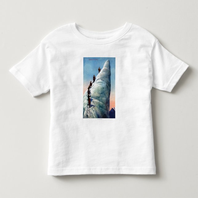 Mountain Climbers Attempting to Ascend a Serac Toddler T-shirt (Front)