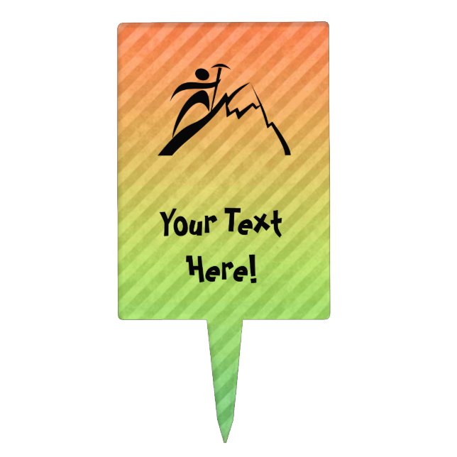 Mountain Climbing Cake Topper (Front)