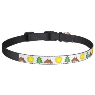 Mountain Climbing Hiking Woods Tree Sun Dog Collar
