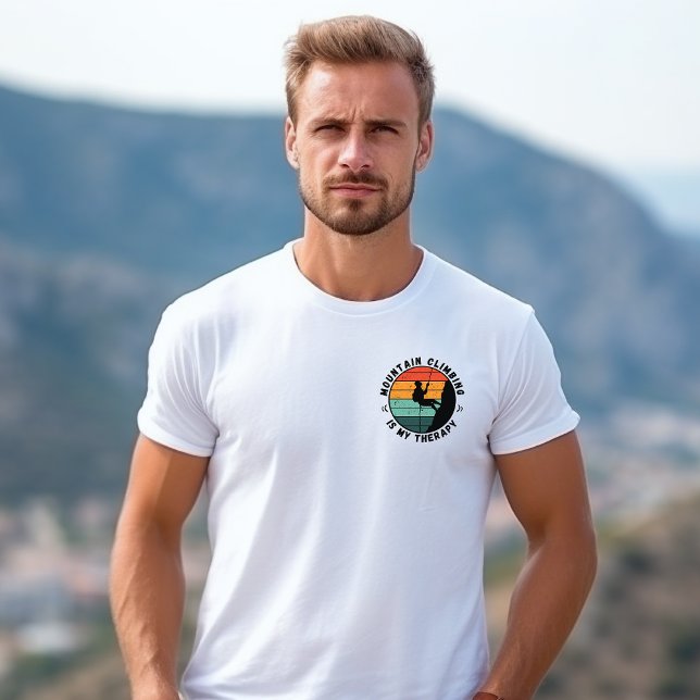 Mountain Climbing Is My Therapy 3 Men's T-Shirt (Creator Uploaded)