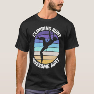 Mountain Climbing Rock Climb Climber Aunt T-Shirt