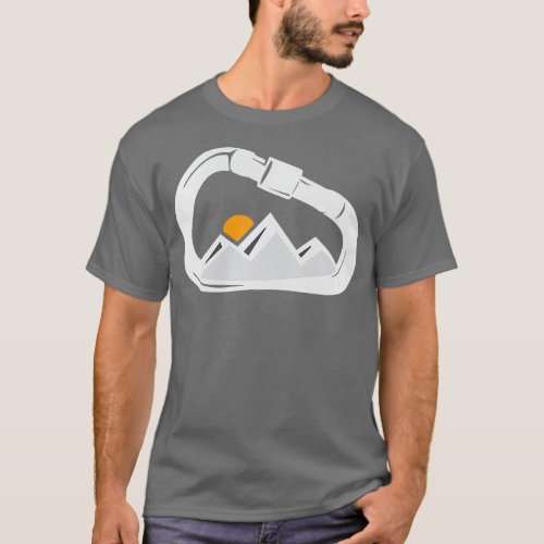 Mountain Climbing Rope Carabiner Rock Bouldering S T_Shirt