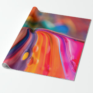 Mountain colors paint colorful art wrapping paper