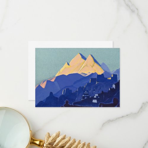 Mountain Convent by Nicholas Roerich Thank You Card