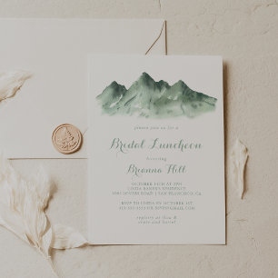Mountain Country Bridal Luncheon Bridal Shower Invitation