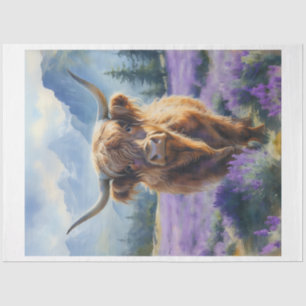 Mountain Cow Tissue Paper