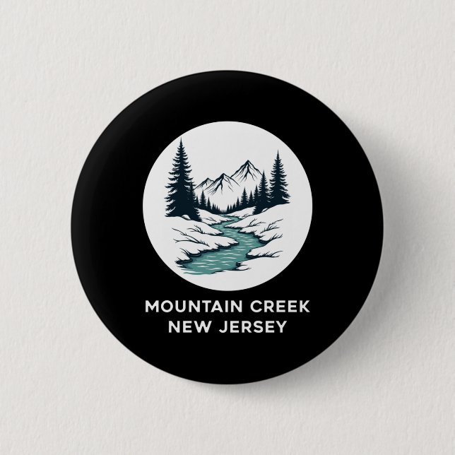 Mountain Creek New Jersey Sticker  Button (Front)